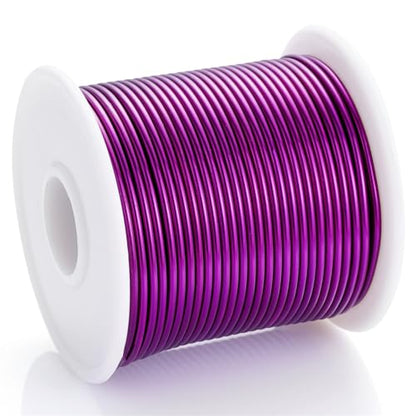 12 Gauge Purple Aluminum Craft Wire (105 Foot)