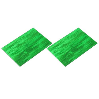 2 Pcs Stained Glass Sheet Mosaic Tile 7.9 Inch x 5.9 Inch Dark Green Stained Glass Sheets for Crafts DIY Art Project