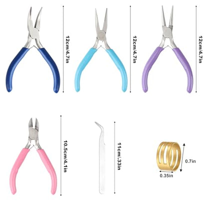 4 Pack Jewelry Pliers Set
