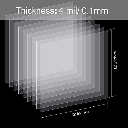 25 Pack 4 Mil Blank Mylar Stencil Sheets (25 Count)