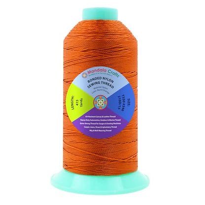 Size 346 210D T350 Burnt Orange Bonded Nylon Thread