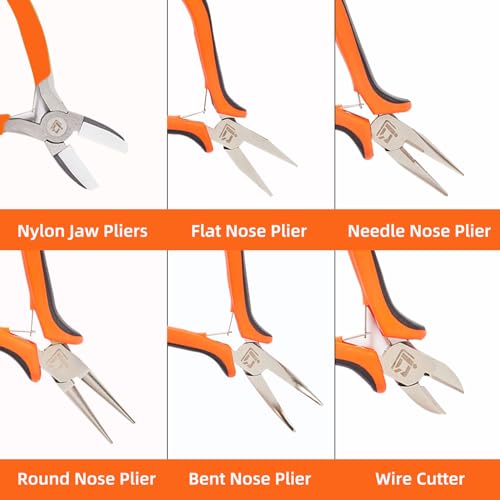 6PCS Jewelry Pliers Set with Acrylic Pallet