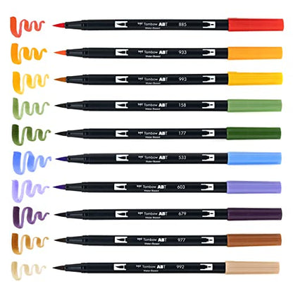 56168 Dual Brush Pen Art Markers (10 Count)