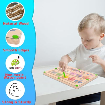 Magnetic Color & Number Maze