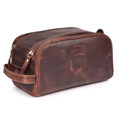 Leather Toiletry Bag for Men