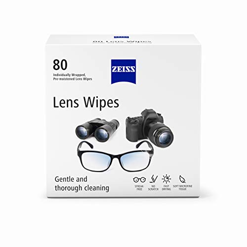 Pre Moistened Lens Cleaning Wipes (80 Count)