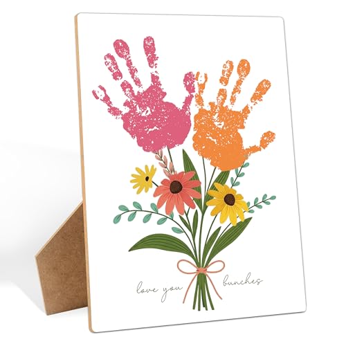 Mother's Day Christian Flower Handprint Art Wooden Making Sign