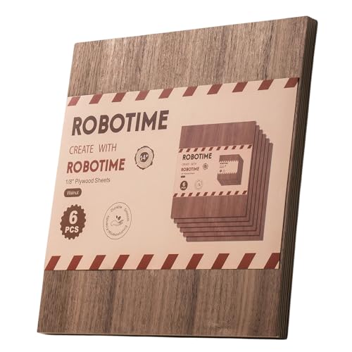 6Pcs 3mm Walnut Plywood for Laser Cutting