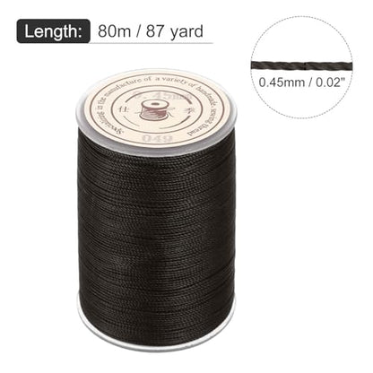 Waxed Cord 0.45mm Waxed Thread 87 Yard Wax String Leather Cord for Bracelet Making