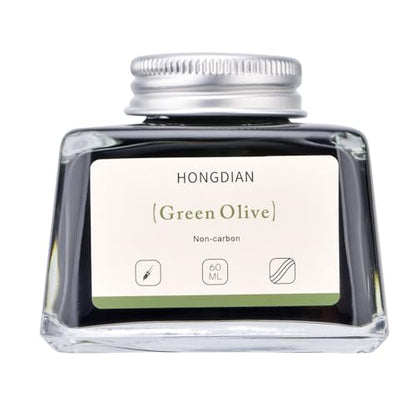 Hongdian Fountain Pen Bottled Ink Green Oliver Color