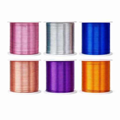 18 GA Gold Blue Purple Assorted Anodized Aluminum Craft Wire