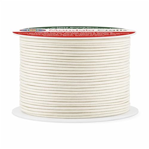 1mm Ivory Waxed Cord