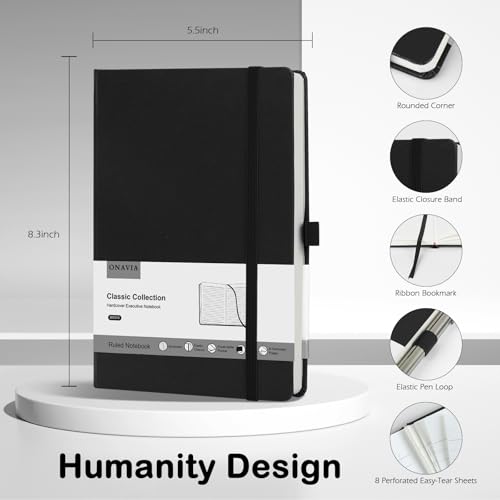 A5 Lined Notebook Hardcover