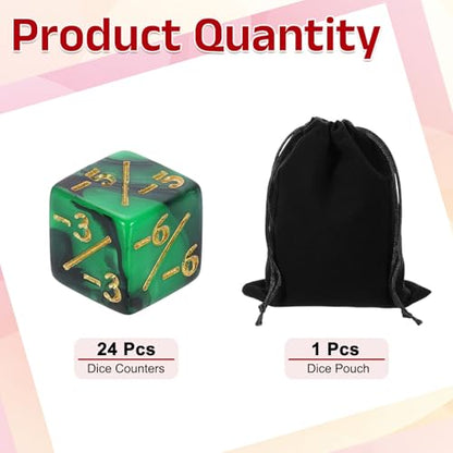 24Pcs Magic Dice Counters (24 Count)