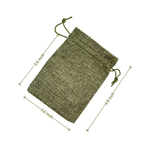 Pack Of 25 Burlap Gift Bags with Drawstring Linen Jewelry Pouches Wedding Hessian Jute Bags for Birthday and Treat Pouches Party Wedding Favors Gift