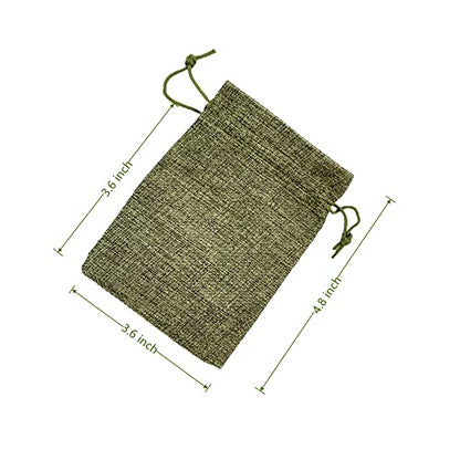 Pack Of 25 Burlap Gift Bags with Drawstring Linen Jewelry Pouches Wedding Hessian Jute Bags for Birthday and Treat Pouches Party Wedding Favors Gift