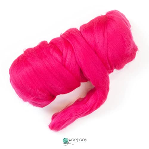 Colored Natural Wool roving
