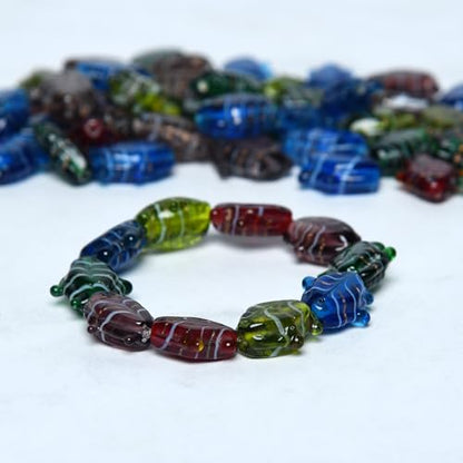 2 3 LB Bag Assorted Glass Beads Fish for Jewellery Making (150 Count)