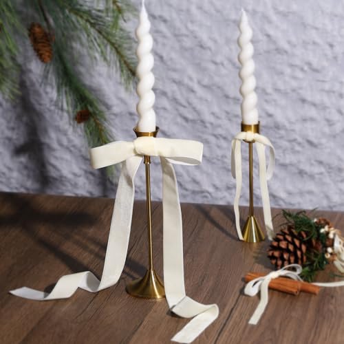 Ivory Thin Velvet Ribbon
