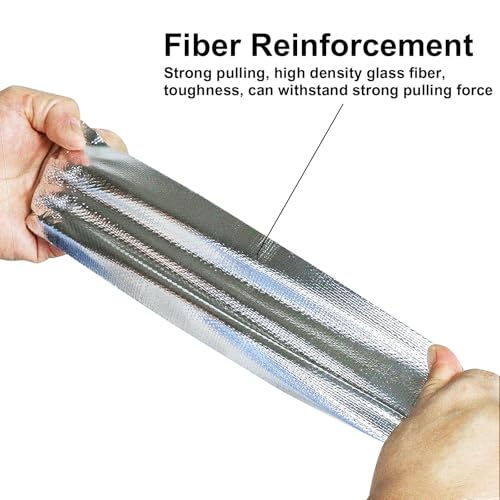 Adhesive Aluminum Foil Heat Shield Tape 10inch x 66ft Barrier (66 Foot)