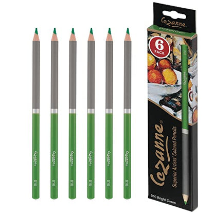 Creative Mark Premium Colored Pencils Bright Green 6 Pack (6 Count)