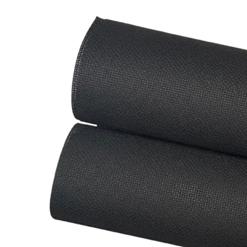 2 Sheets of Black 14 Count Aida Cloth