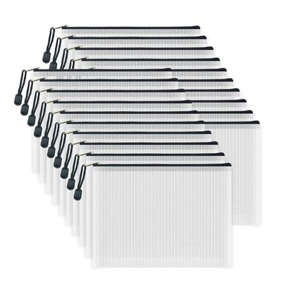20pcs Mesh Zipper Pouch Bags (20 Count)