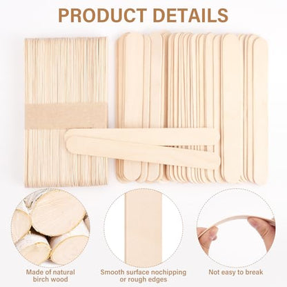 1500 Pcs Wooden Wax Sticks 6 (1500 Count)