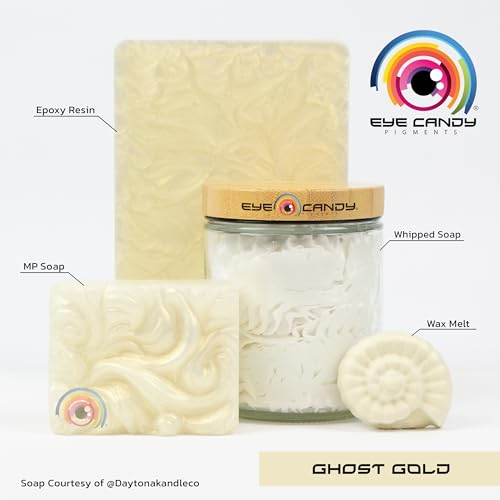 Mica Powder Pigment “Ghost Gold White”