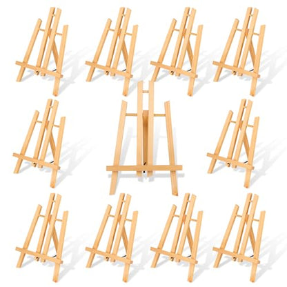 10 Pack 11.8" Wooden Easel
