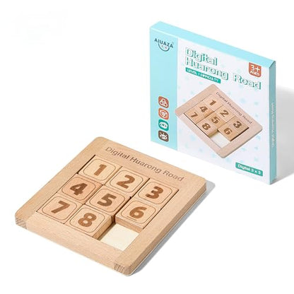 Wooden Number Sliding Puzzle