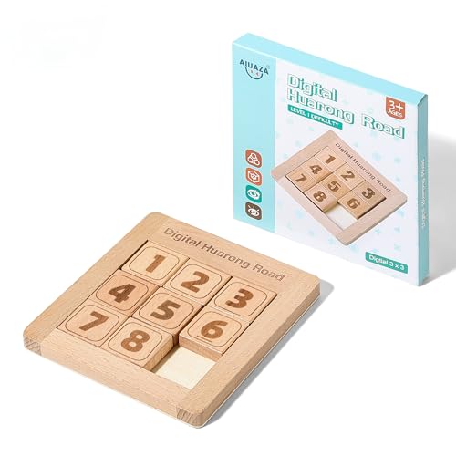 Wooden Number Sliding Puzzle