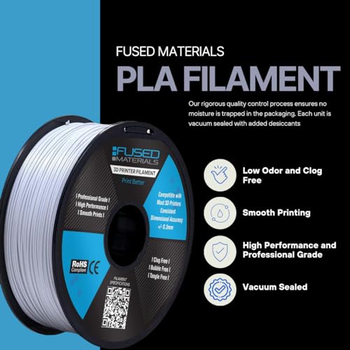 White PLA 3D Printer Filament (35.27 Ounce)