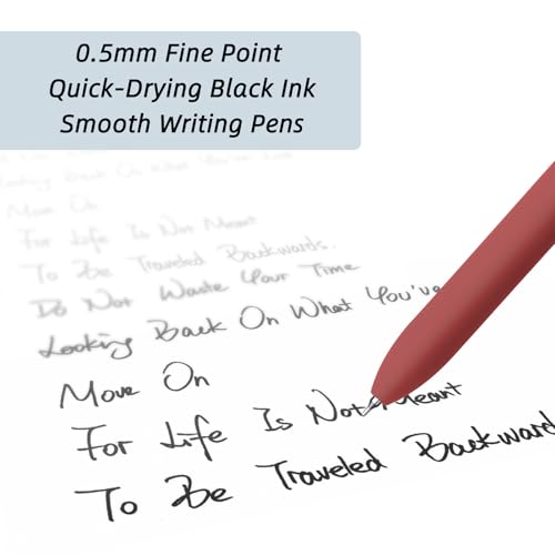 Gel Pens 12 Pcs 0.5mm Fine Point Smooth Writing Pens Cute Pens
