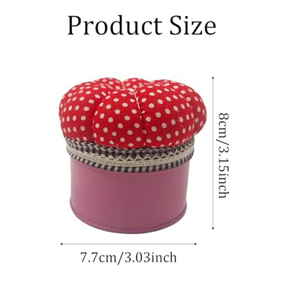 Pumpkin Shaped Pin Cushion with Storage Box