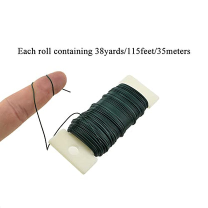 22Gauge Green Flexible Metal Floral Wire