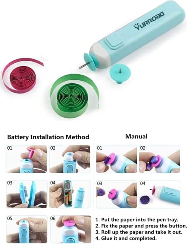 21 Piece Paper Quilling Tool Kit with Electric Pen for 2D
