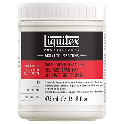 Professional Matte Super Heavy Gel Medium (16 Fl Oz)