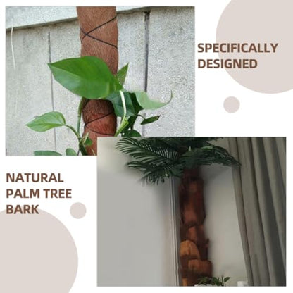 5Pcs Simulated Palm Tree Bark Sheets 19.68X11.81Inch Artificial Palm Bark Wraps for Garden Decor Home Display Landscaping Accessories