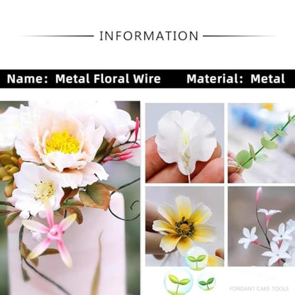76Yards 22Gauge Coffee Colour Metal Floral Wire Flexible Paddle Florist Garden Wire for Flower Arrangement (228 Foot)
