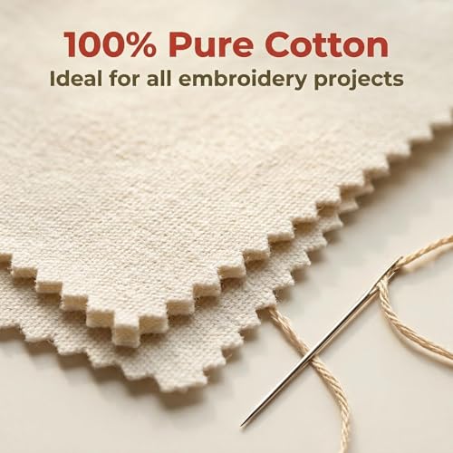 Embroidery Fabric Squares Cotton