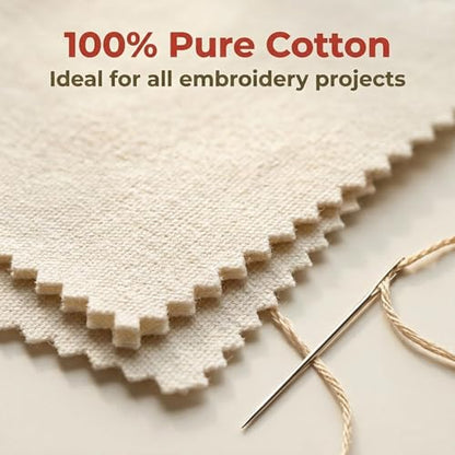 Embroidery Fabric Squares Cotton