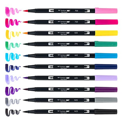 56188 Dual Brush Pen Art Markers (10 Count)