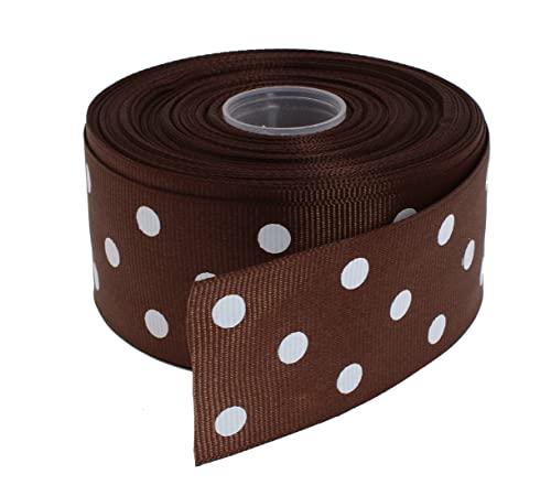 Polka Dot Grosgrain Ribbon 25 Yard Each Roll 100% Polyester