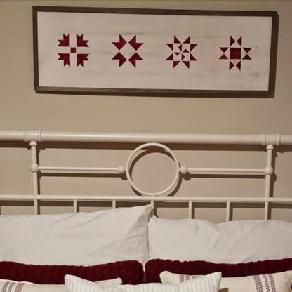 Barn Quilt Stencils for Crafts 12” Quilt Block Stencil (9 Count)