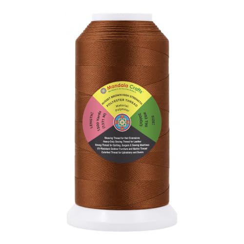 Russet Brown Tex 90 Upholstery Polyester Heavy Duty Thread