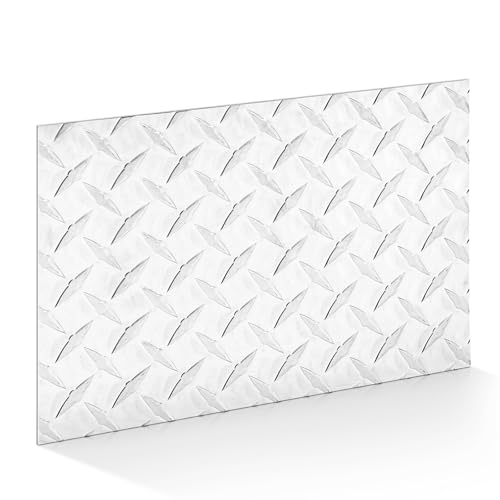 12" x 16" Aluminum Diamond Plate Sheet 0.08 Inch Thick Tread Metal Panel for Toolbox