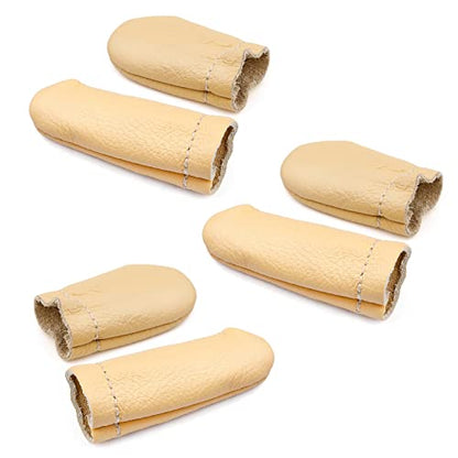 3 Pairs Leather Finger Protector Leather Thimble