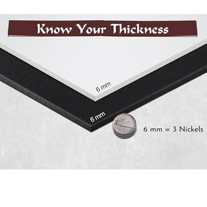 2 Pack Black EVA Foam Sheet (2 Count)