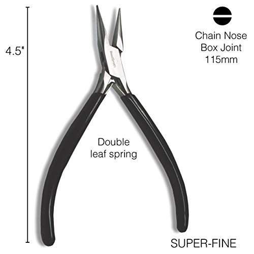 Chain Nose Pliers With Extra Fine Tips